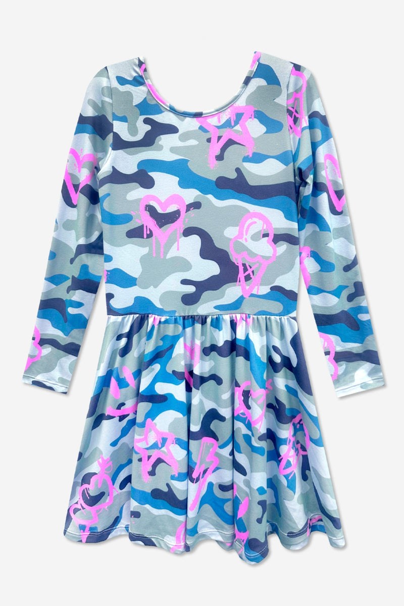 Simply Soft Long Sleeve Be Happy Dress