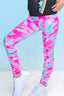 Simply Soft Long Legging - Pink Aqua Star Bolts