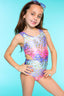 High Shine One Piece Cutout Swimsuit