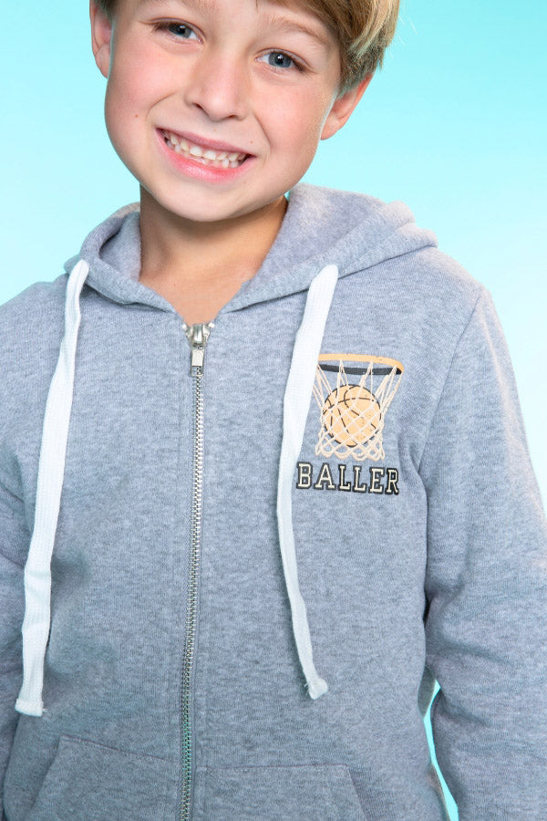 Cotton Soft French Terry Zip Hoodie