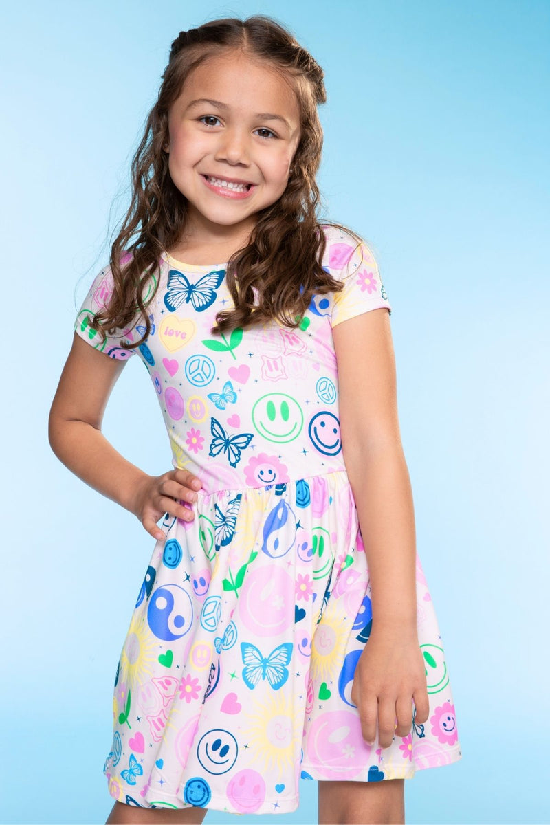 Simply Soft Short Sleeve Scoop Back Be Happy Dress