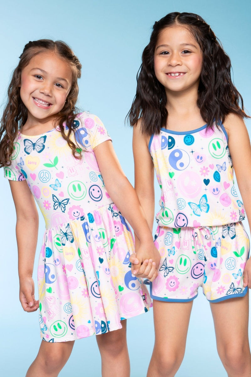 Simply Soft Short Sleeve Scoop Back Be Happy Dress