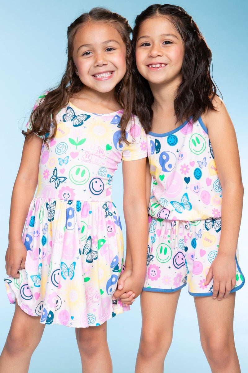 Simply Soft Short Sleeve Scoop Back Be Happy Dress