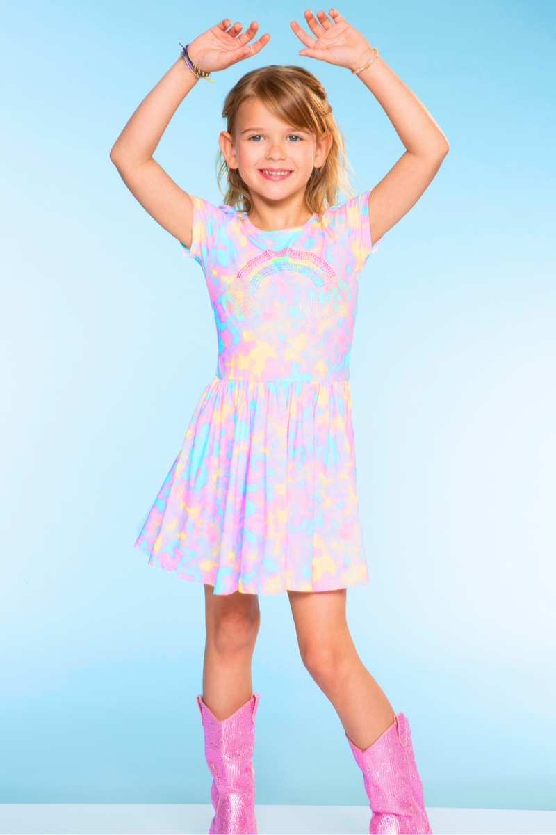 Simply Soft Short Sleeve Scoop Back Be Happy Dress