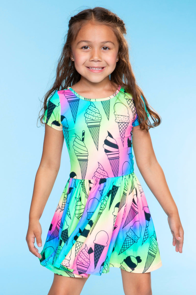 Simply Soft Short Sleeve Scoop Back Be Happy Dress