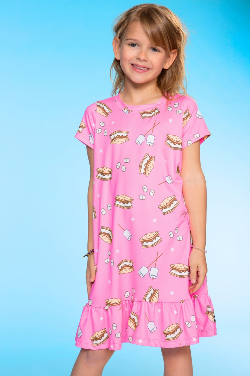 Simply Soft Short Sleeve Ruffle Nightgown