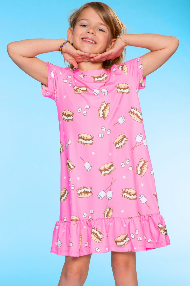 Simply Soft Short Sleeve Ruffle Nightgown