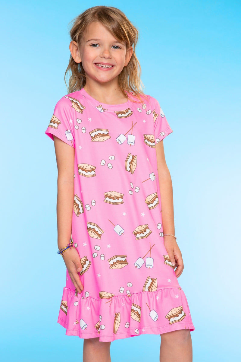 Simply Soft Short Sleeve Ruffle Nightgown