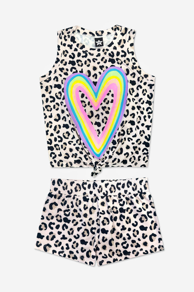 Simply Soft Tie Front Tank & Smocked Short Set