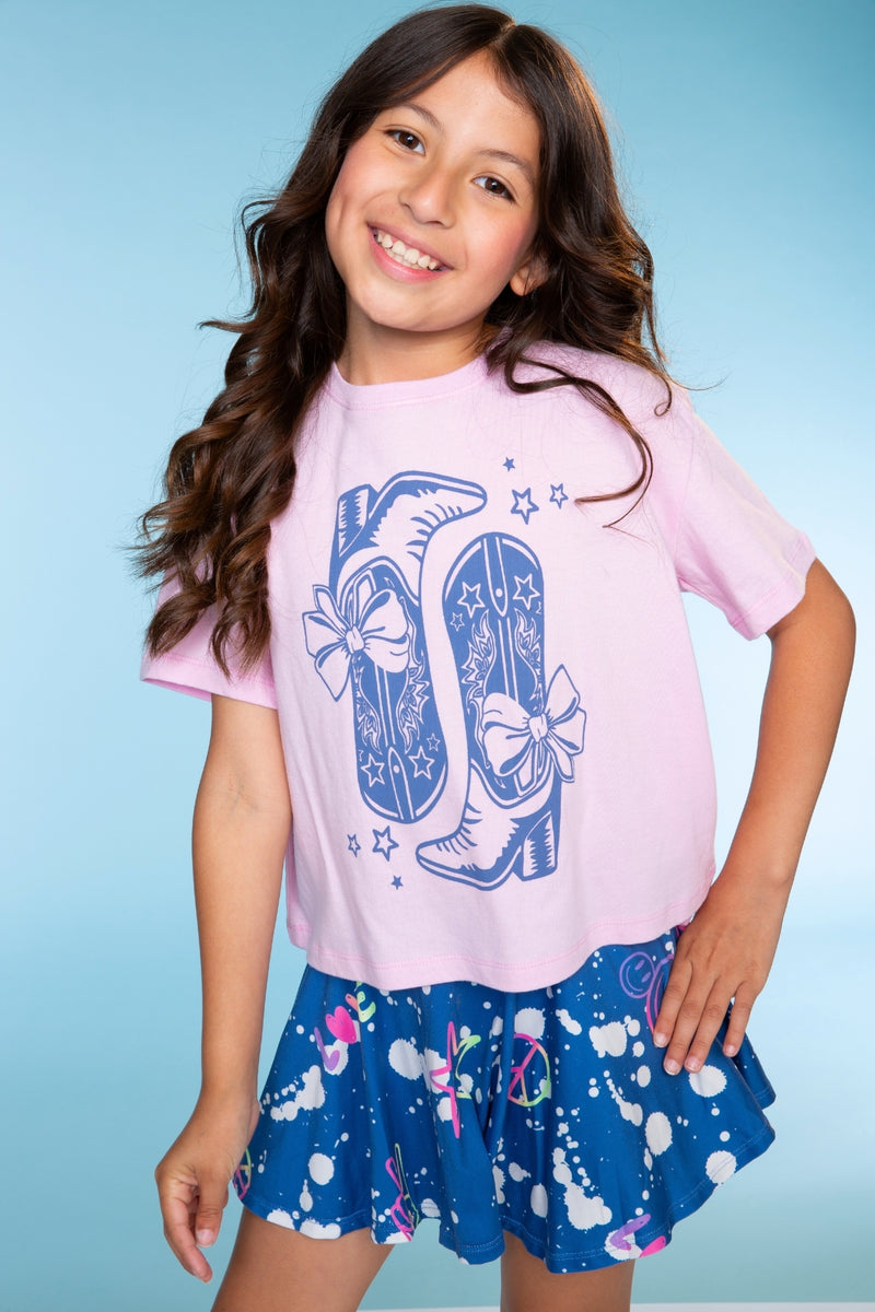 Washed Cotton Drop Shoulder Tee.