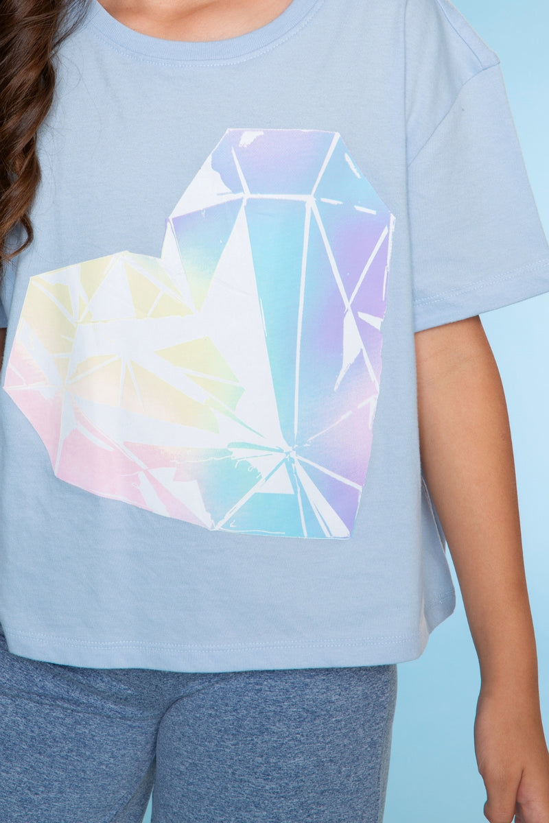 Washed Cotton Drop Shoulder Tee.