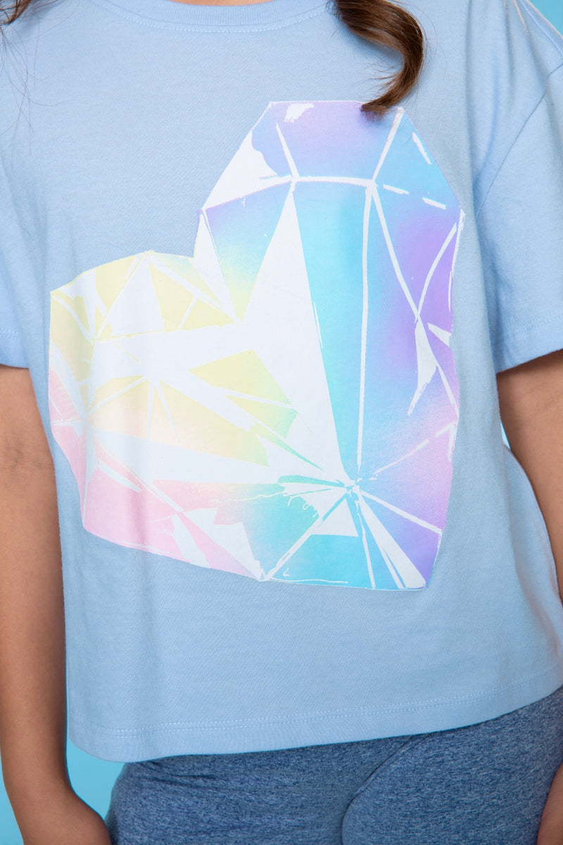 Washed Cotton Drop Shoulder Tee.