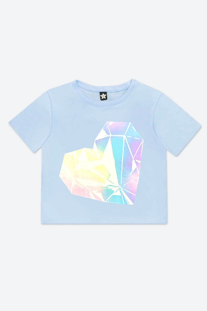 Washed Cotton Drop Shoulder Tee.