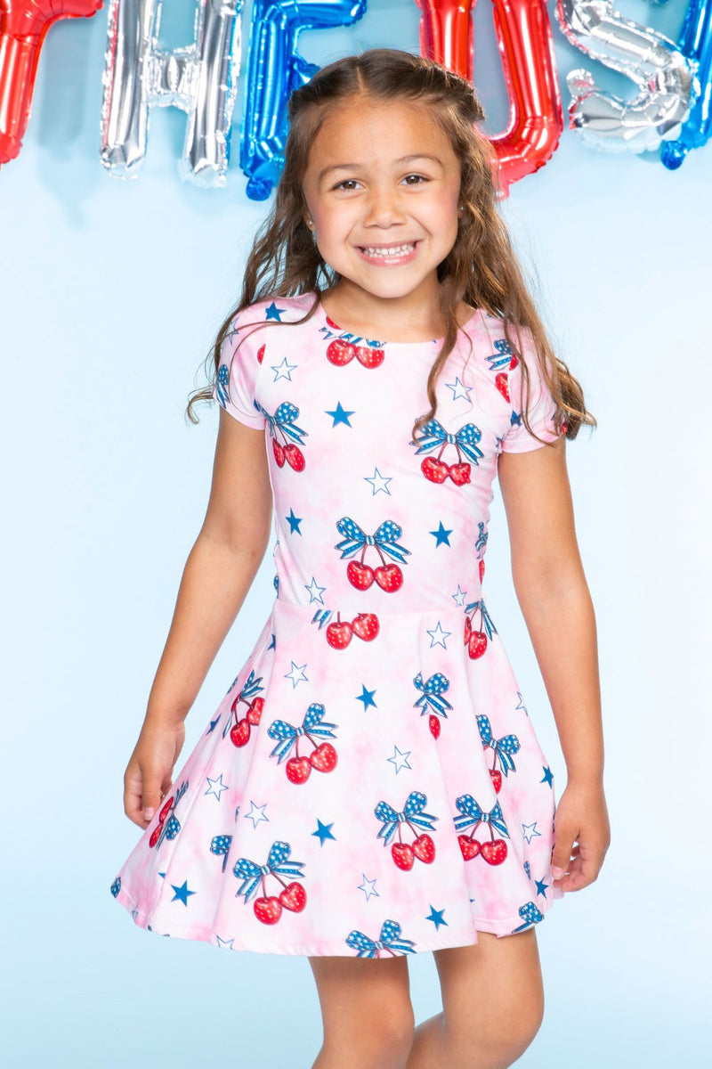 Simply Soft Short Sleeve Scoop Back Be Happy Dress