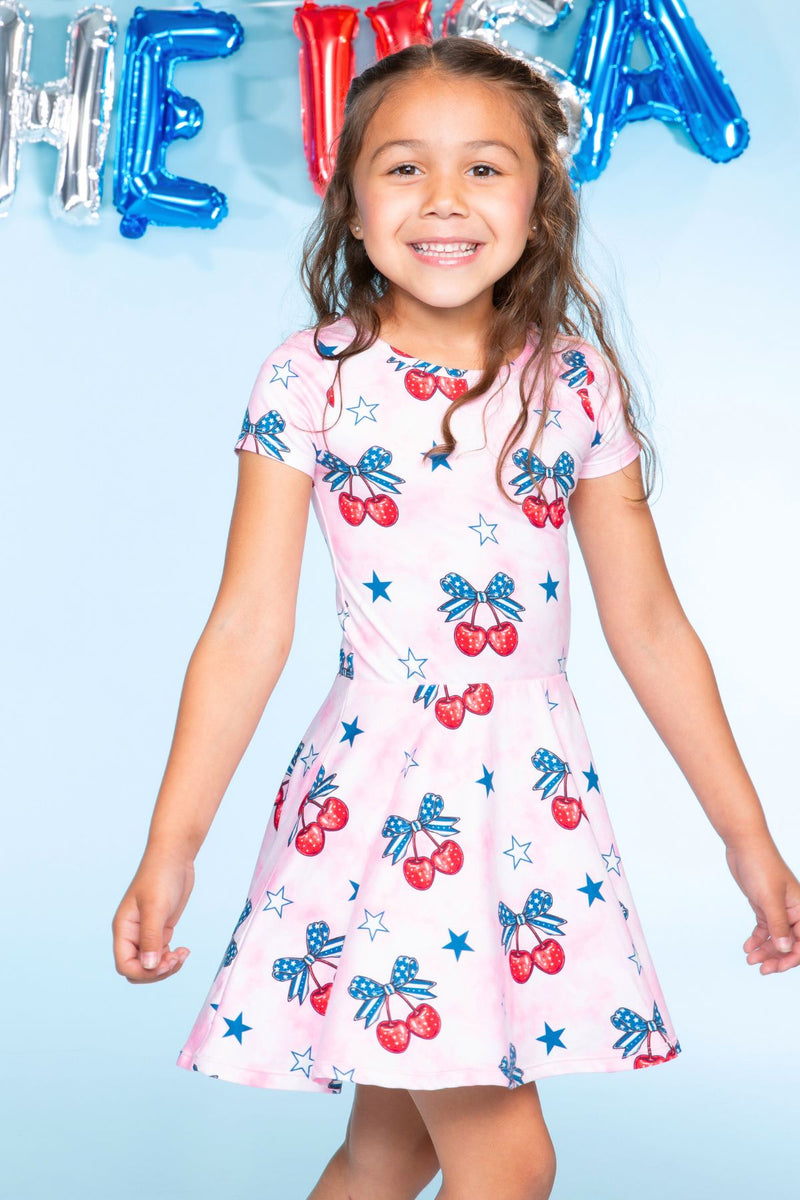 Simply Soft Short Sleeve Scoop Back Be Happy Dress