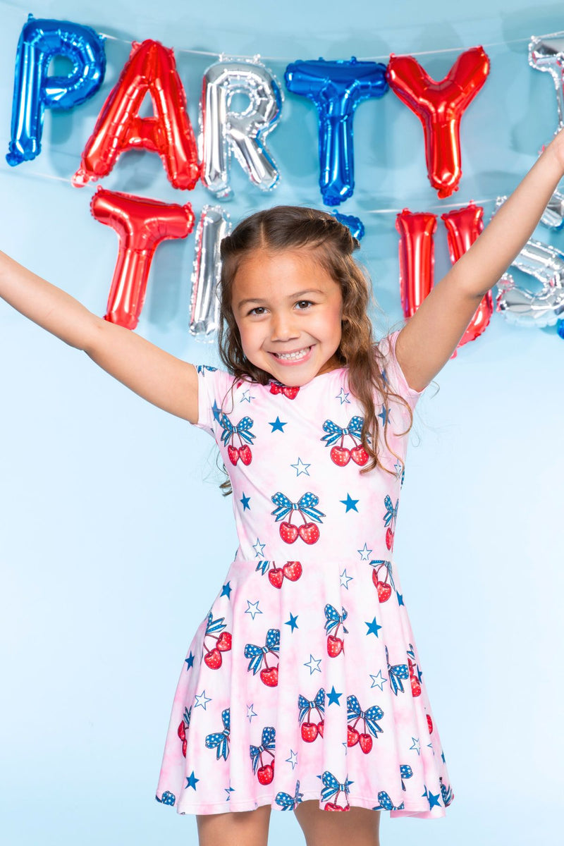 Simply Soft Short Sleeve Scoop Back Be Happy Dress