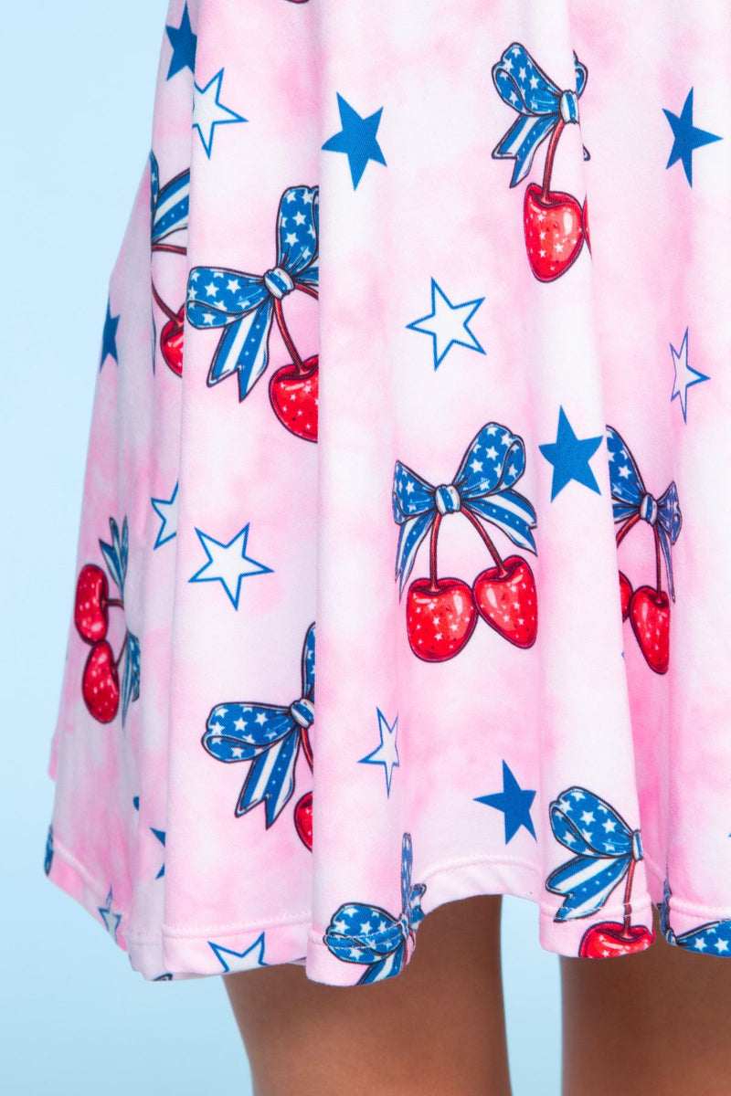 Simply Soft Short Sleeve Scoop Back Be Happy Dress