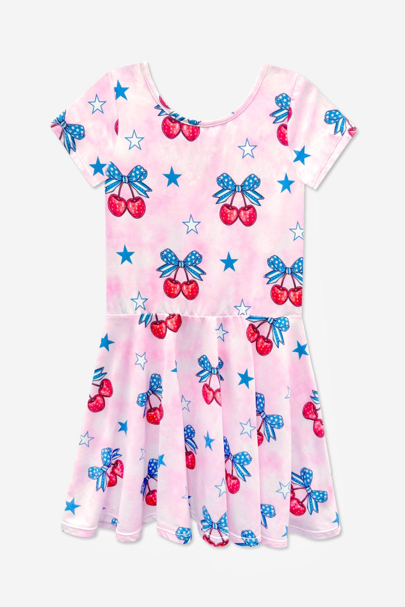 Simply Soft Short Sleeve Scoop Back Be Happy Dress