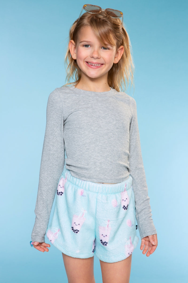 Ultra-Soft Ribbed Long Sleeve Fitted Tee