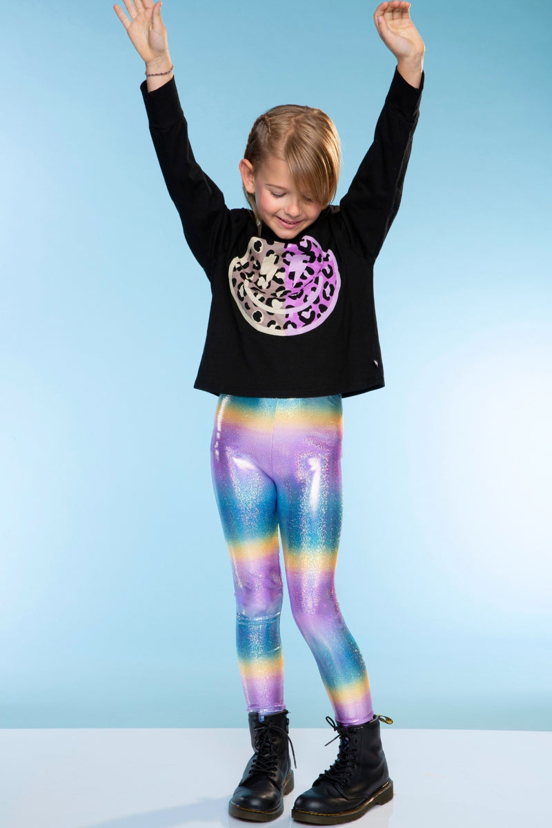 Glitter Foil High Shine Legging