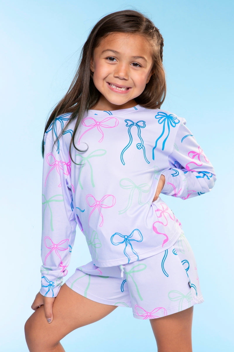 Simply Soft Long Sleeve Easy Tee & Dolphin Short