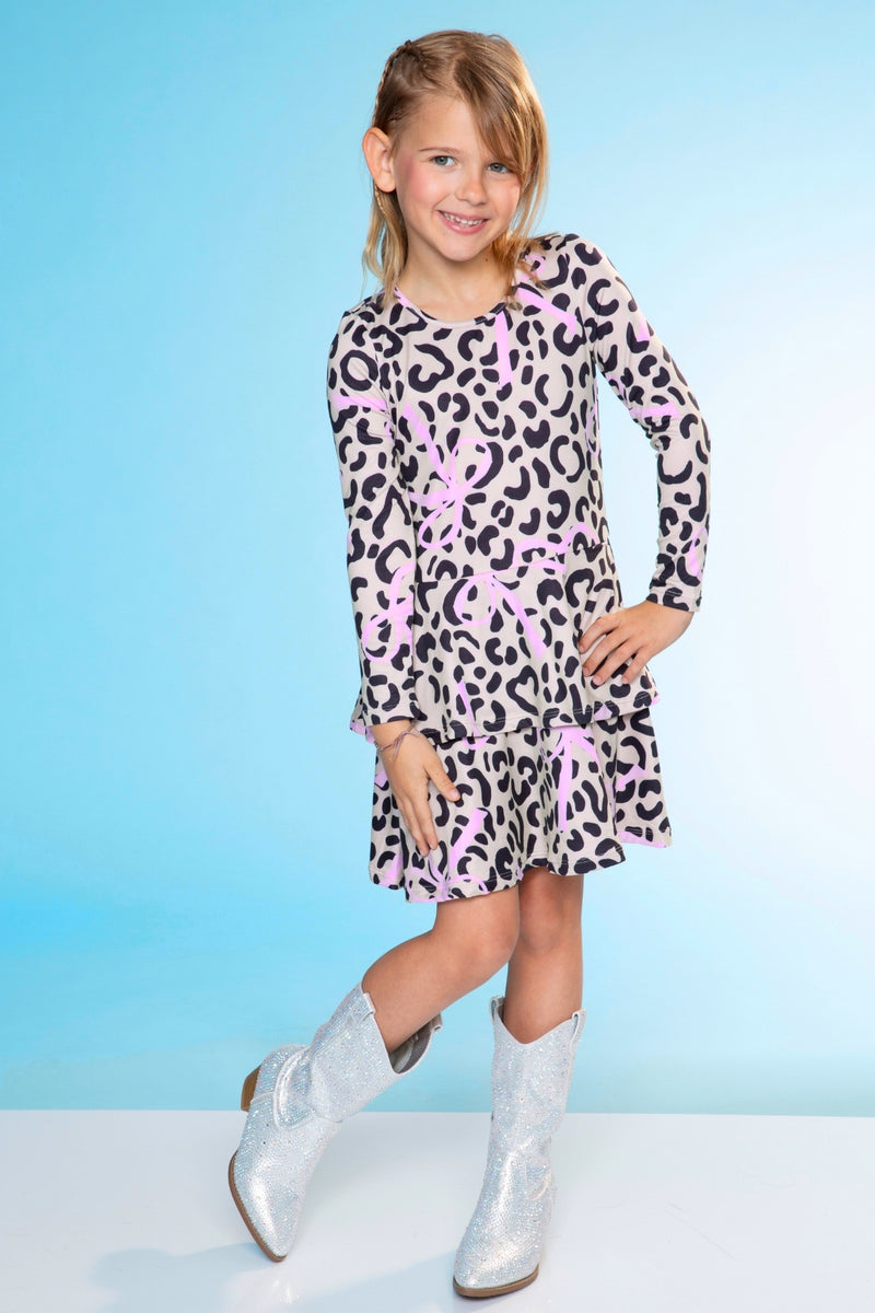 Simply Soft Long Sleeve Ruffle Skirt Dress