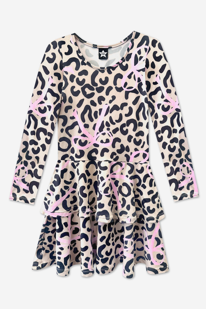 Simply Soft Long Sleeve Ruffle Skirt Dress