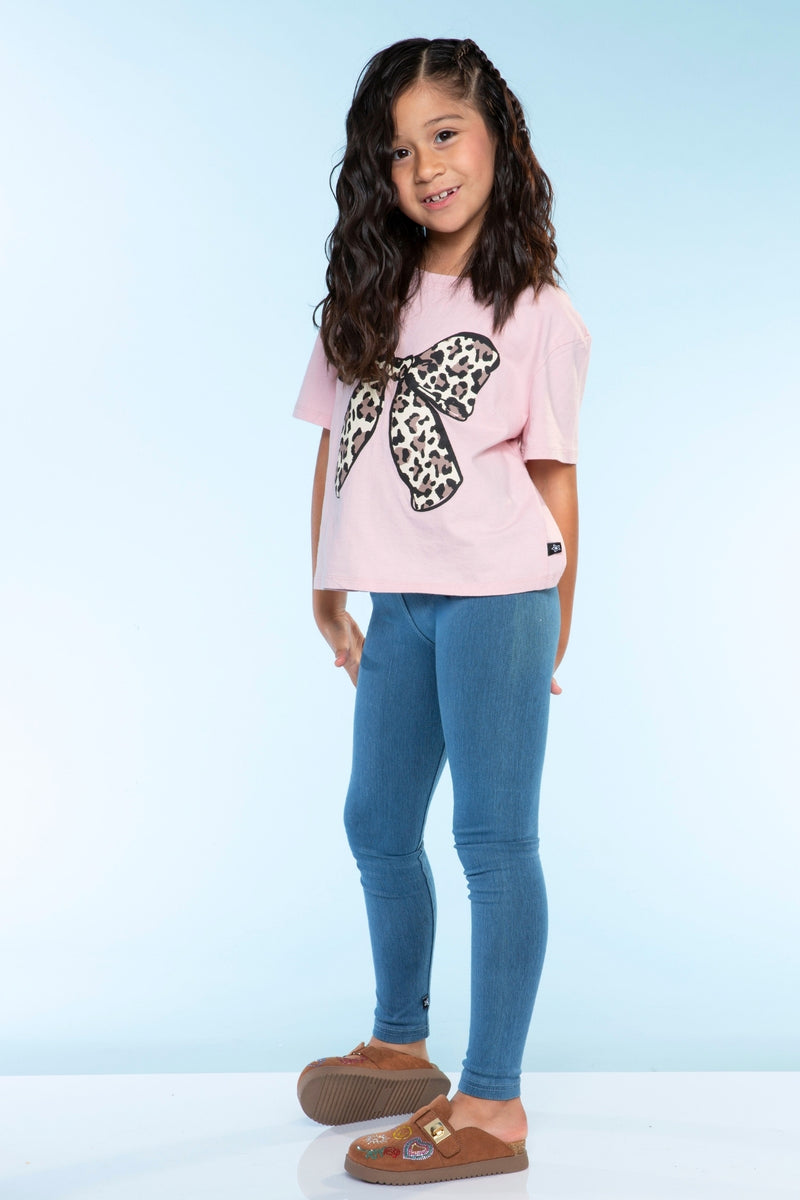 Washed Cotton Drop Shoulder Tee.