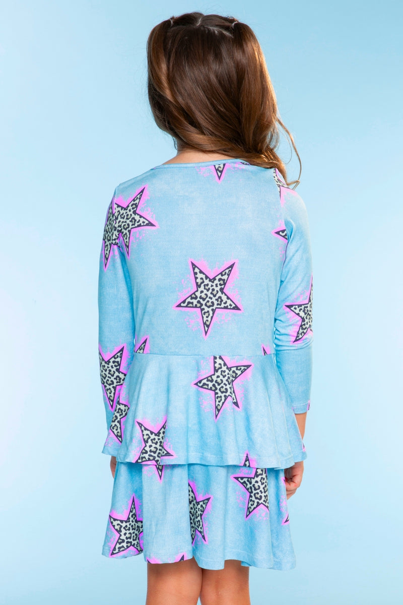 Simply Soft Long Sleeve Ruffle Skirt Dress