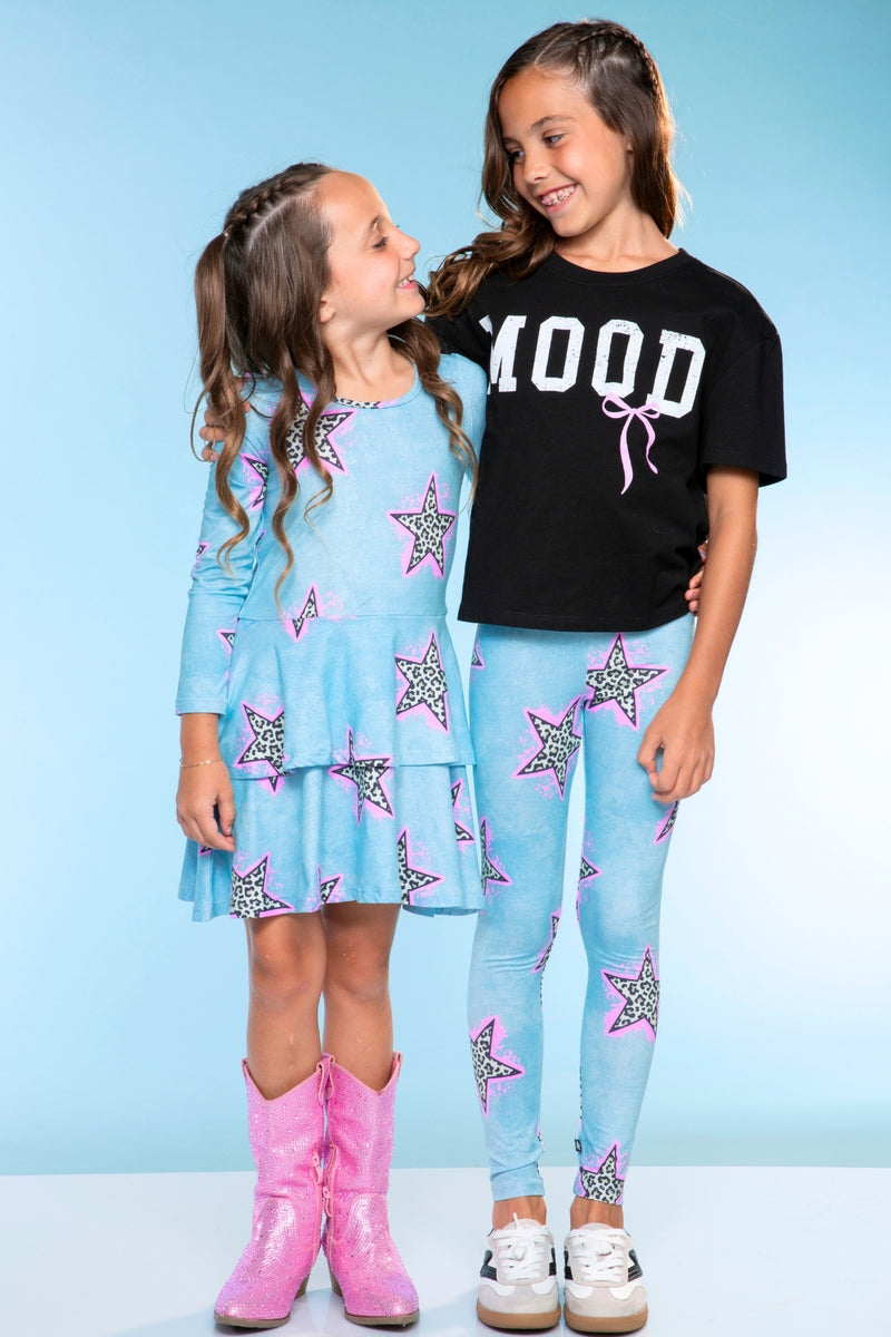 Simply Soft Long Sleeve Ruffle Skirt Dress