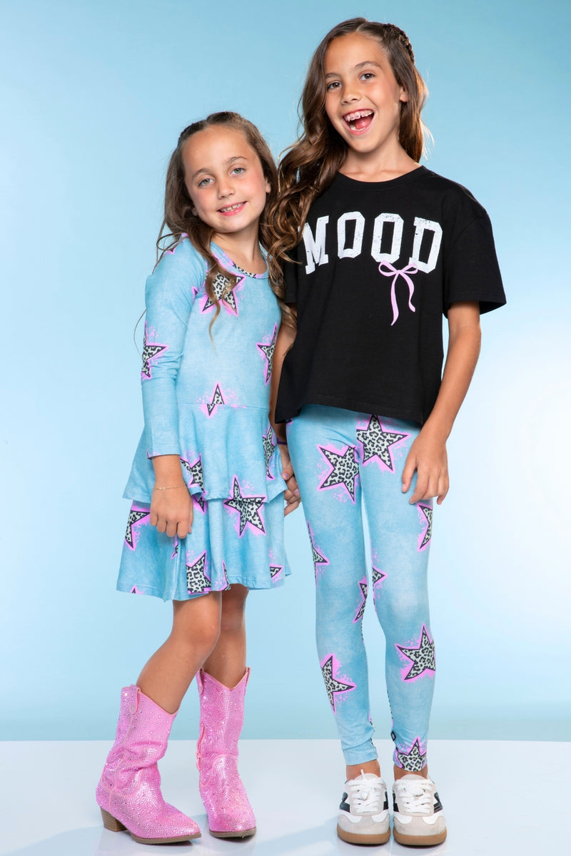 Simply Soft Long Sleeve Ruffle Skirt Dress