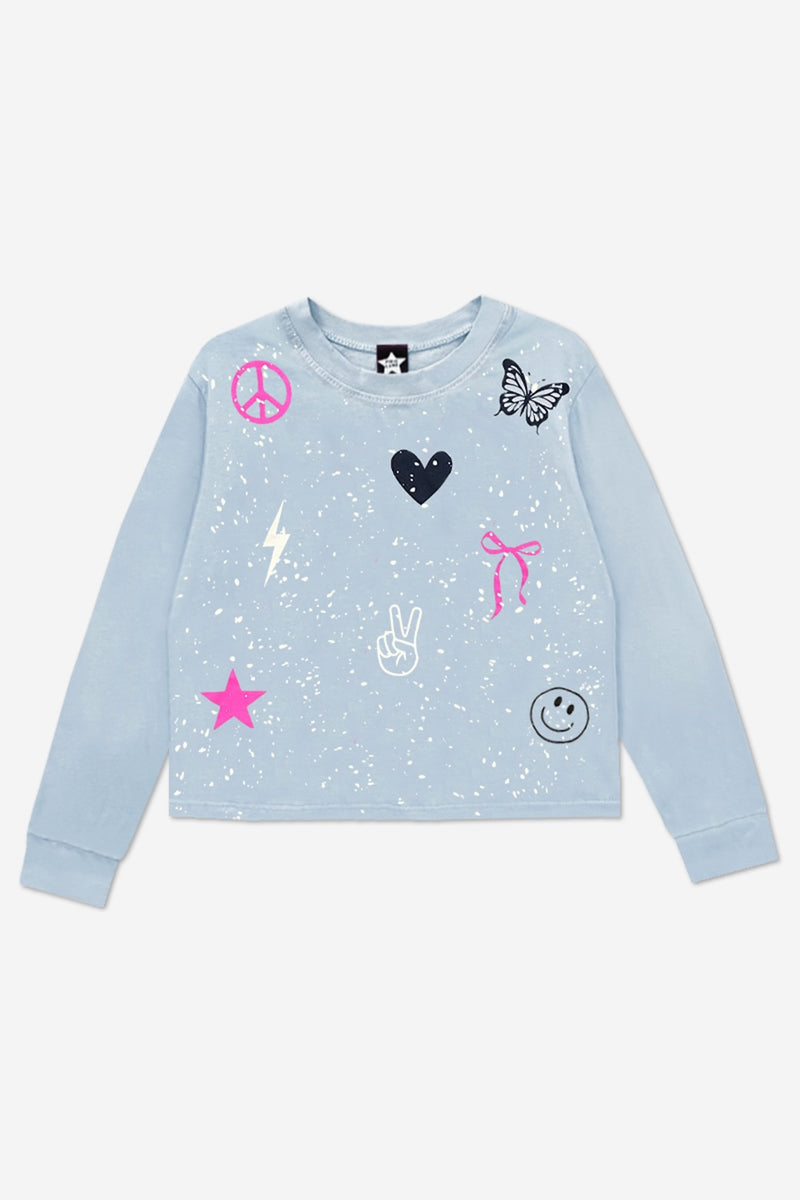 Washed Cotton Long Sleeve Easy Tee