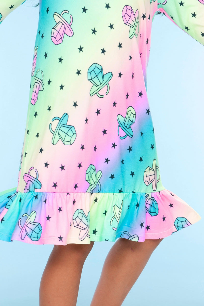 Simply Soft Long Sleeve Ruffle Nightgown