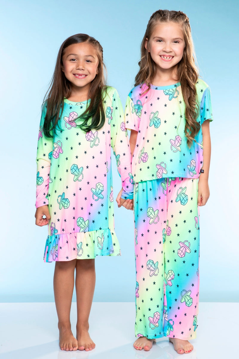 Simply Soft Long Sleeve Ruffle Nightgown