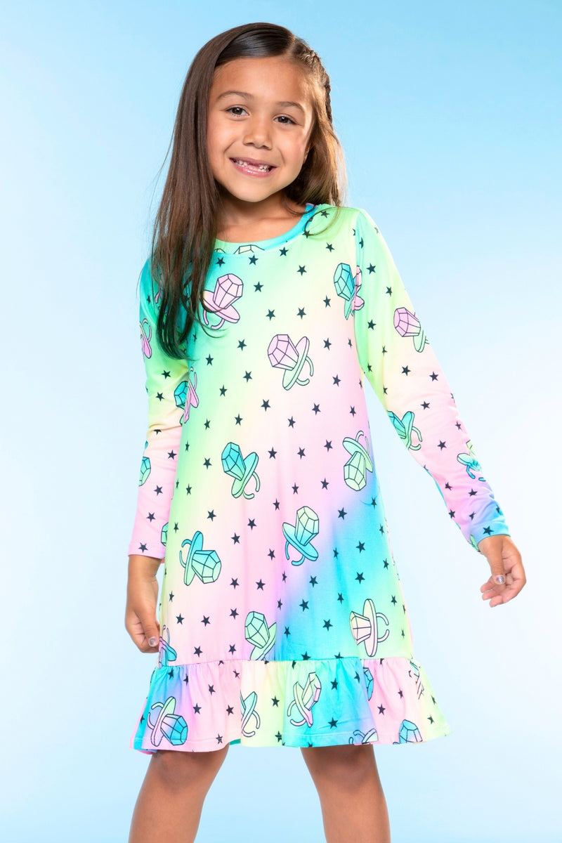 Simply Soft Long Sleeve Ruffle Nightgown