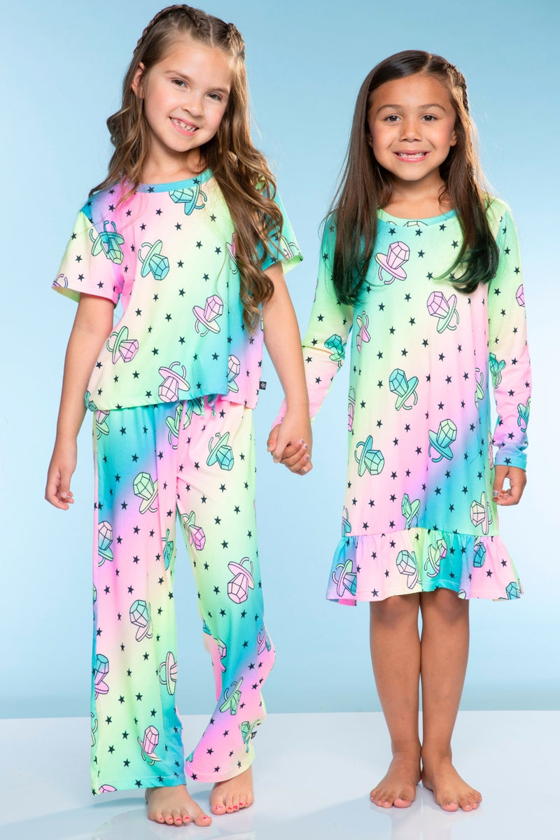 Simply Soft Long Sleeve Ruffle Nightgown