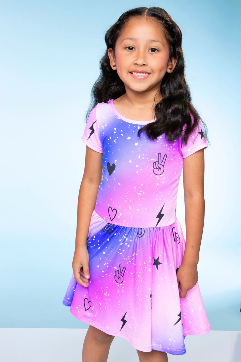 Simply Soft Short Sleeve Be Happy Dress