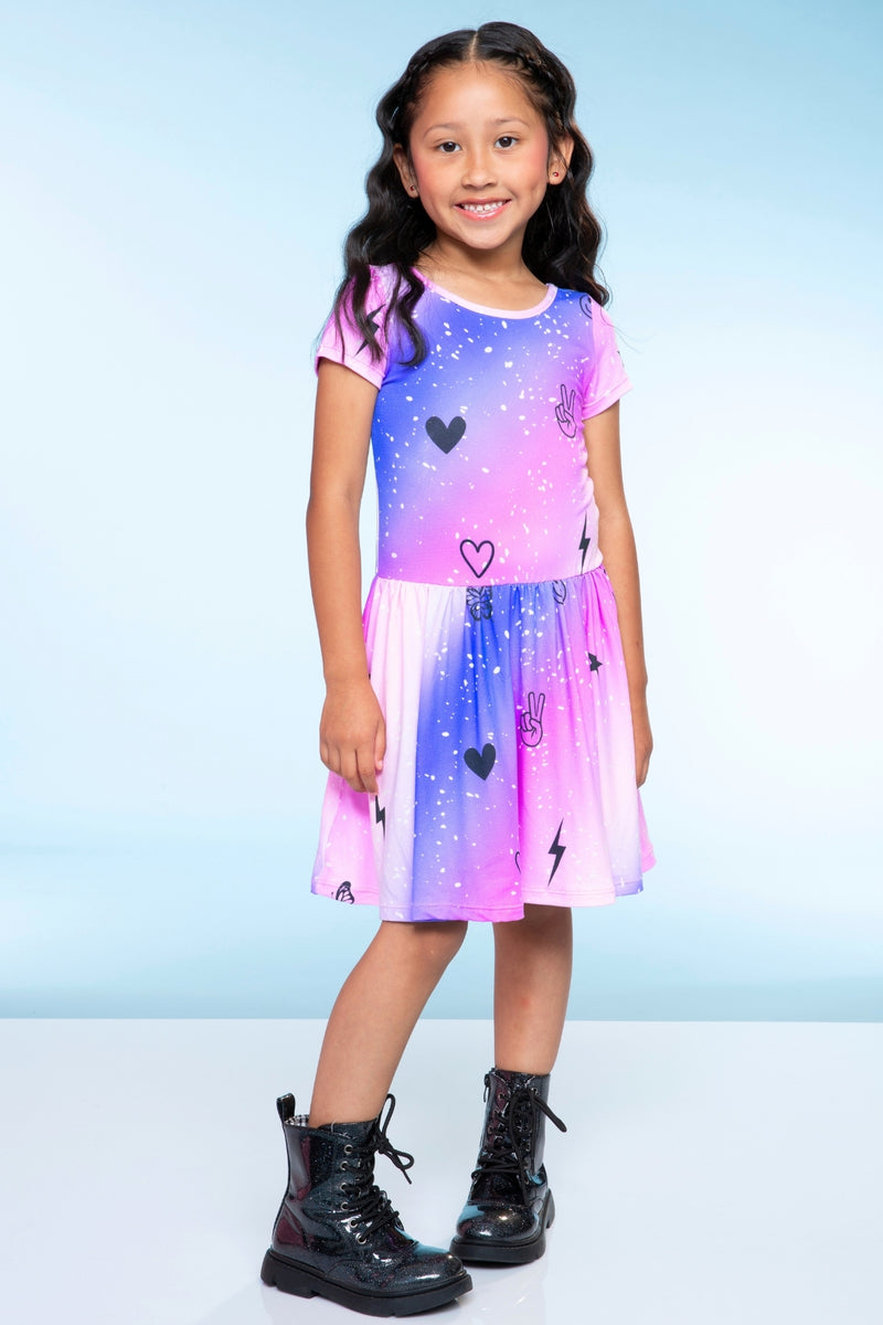 Simply Soft Short Sleeve Be Happy Dress