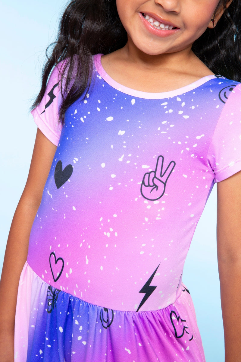 Simply Soft Short Sleeve Be Happy Dress