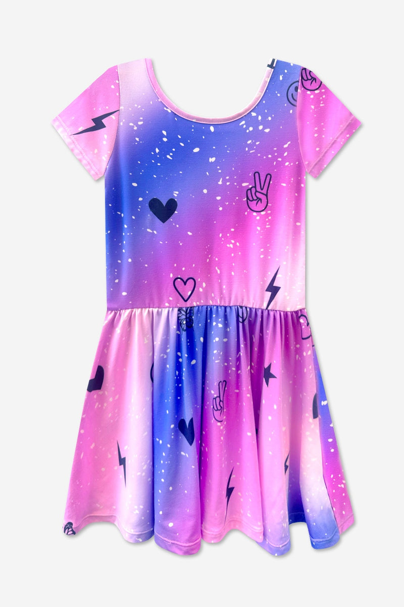 Simply Soft Short Sleeve Be Happy Dress