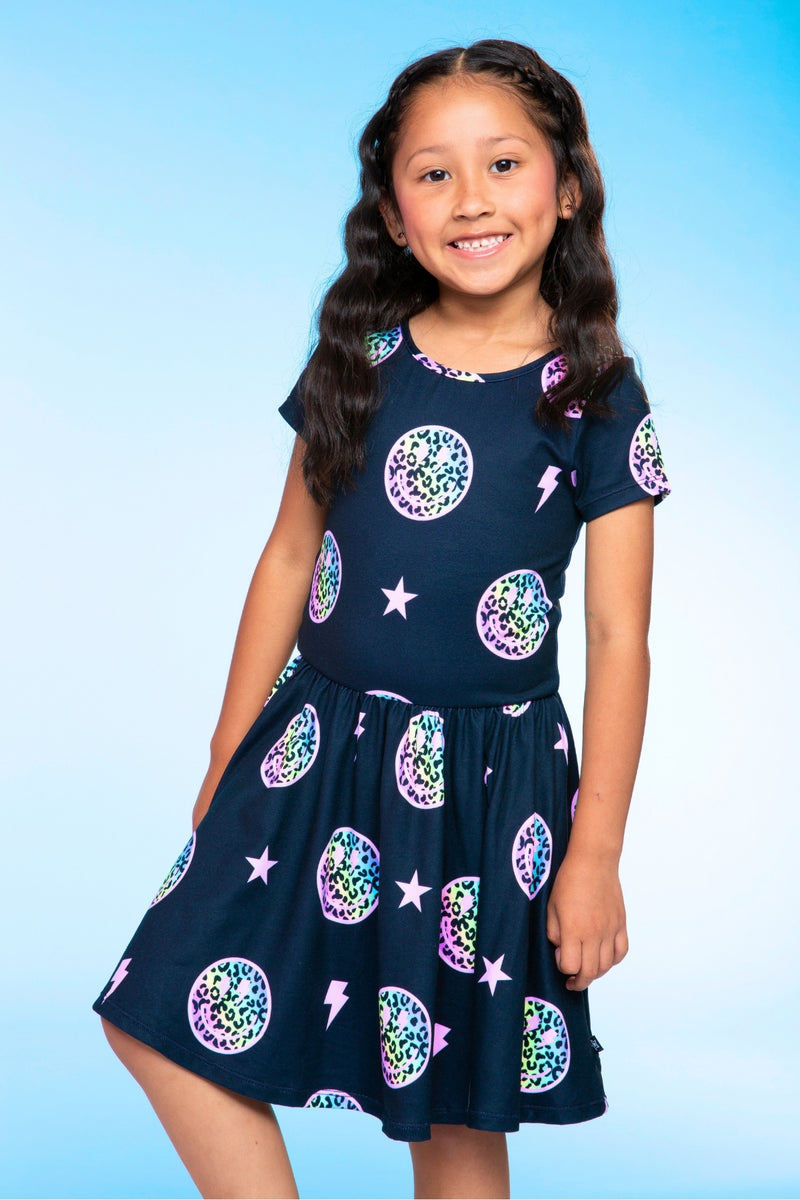 Simply Soft Short Sleeve Be Happy Dress