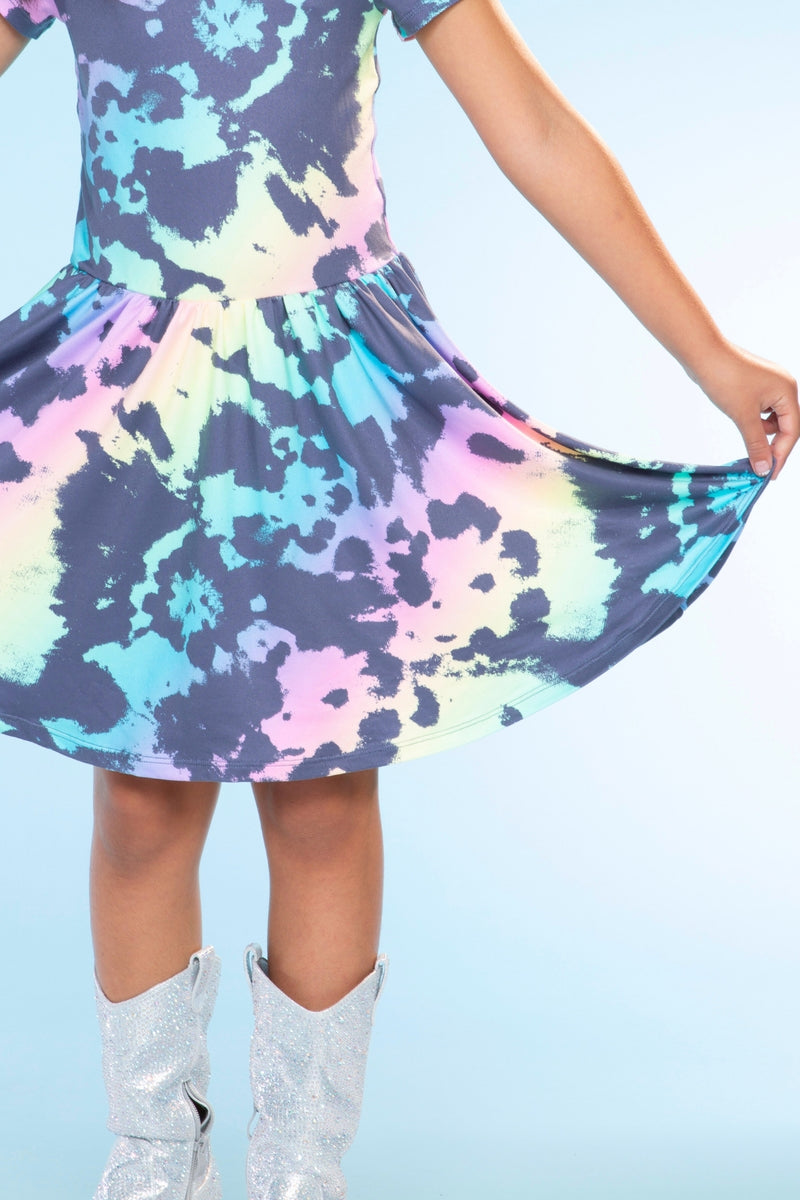 Simply Soft Short Sleeve Scoop Back Be Happy Dress