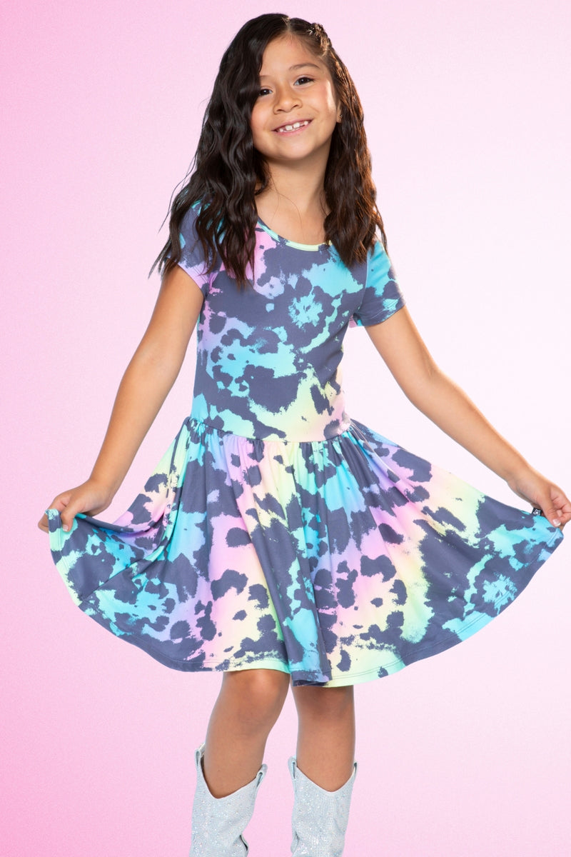 Simply Soft Short Sleeve Scoop Back Be Happy Dress