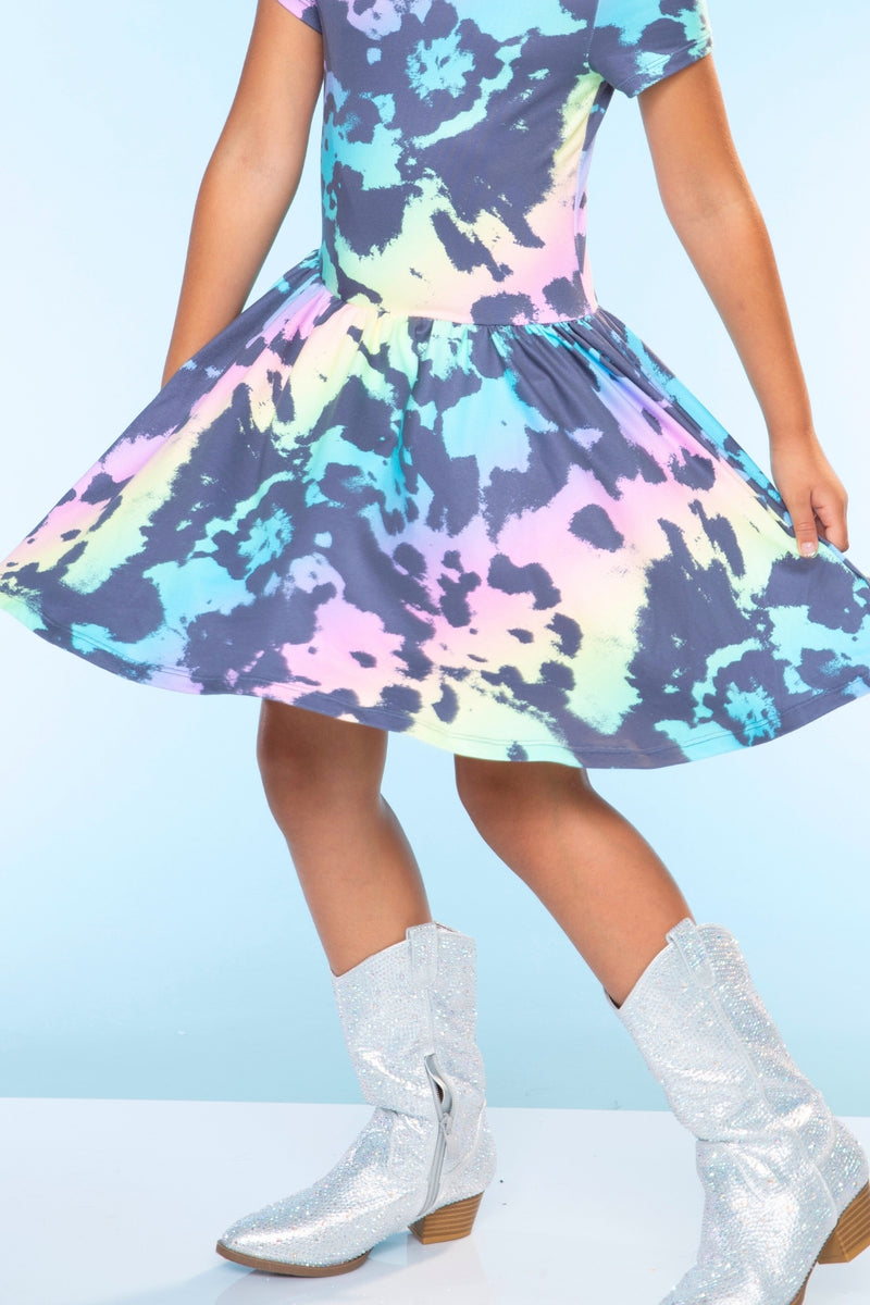 Simply Soft Short Sleeve Scoop Back Be Happy Dress