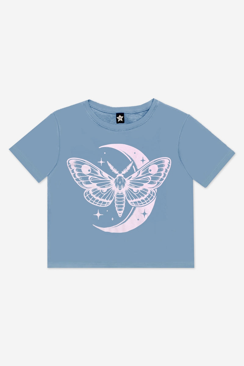 Washed Cotton Drop Shoulder Tee.