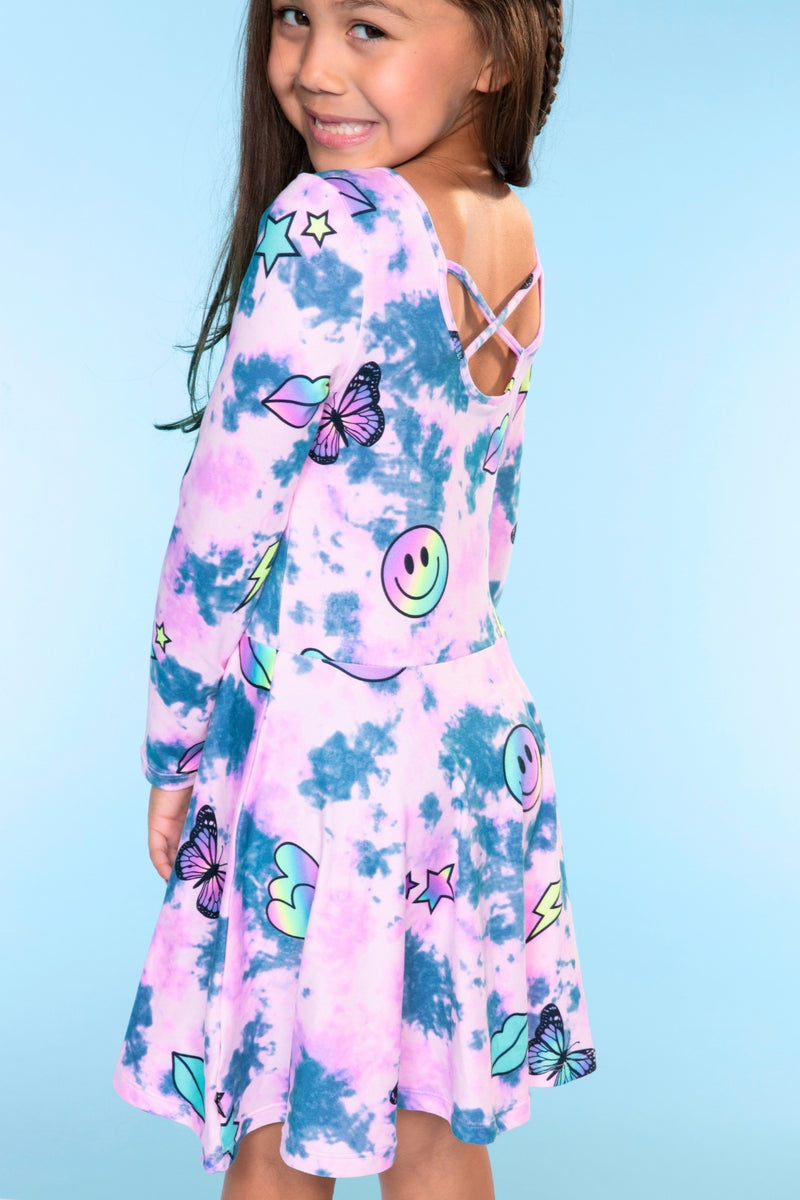 Simply Soft Long Sleeve Be Happy Dress