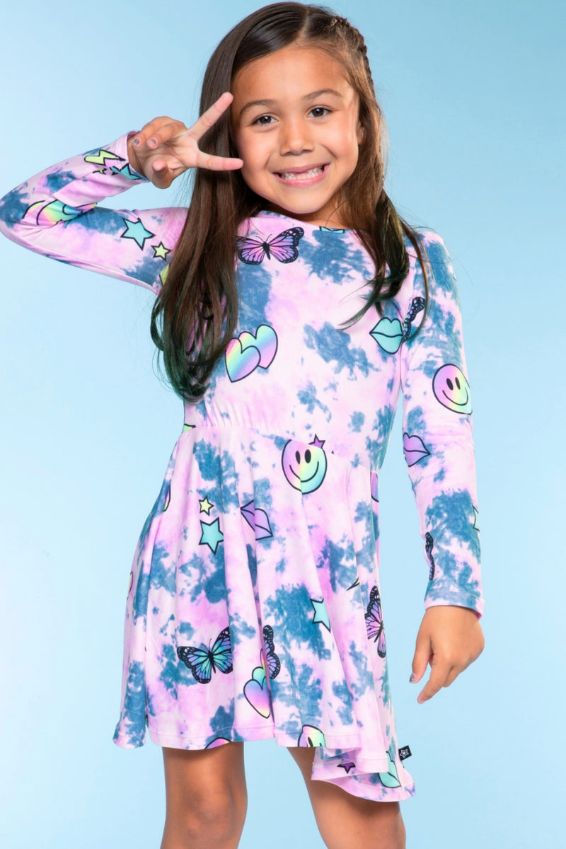 Simply Soft Long Sleeve Be Happy Dress