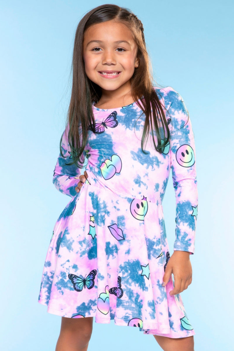 Simply Soft Long Sleeve Be Happy Dress
