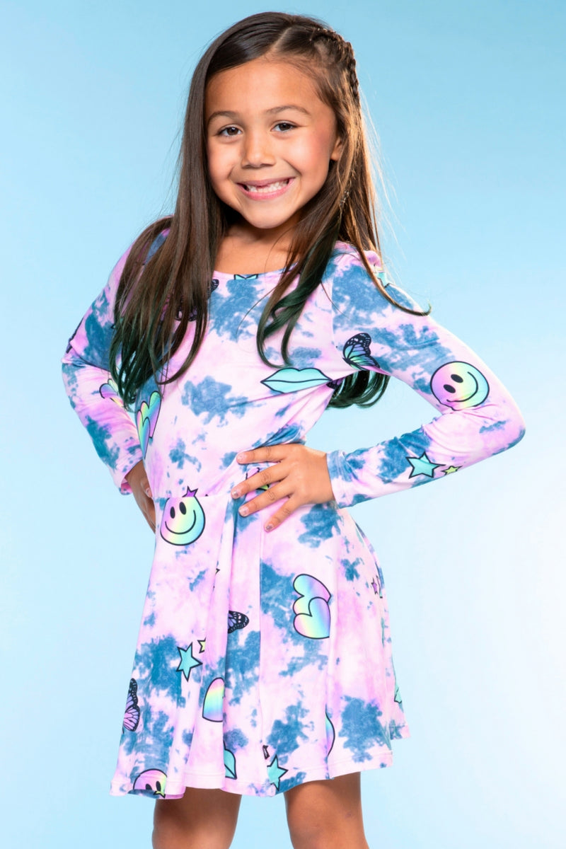 Simply Soft Long Sleeve Be Happy Dress