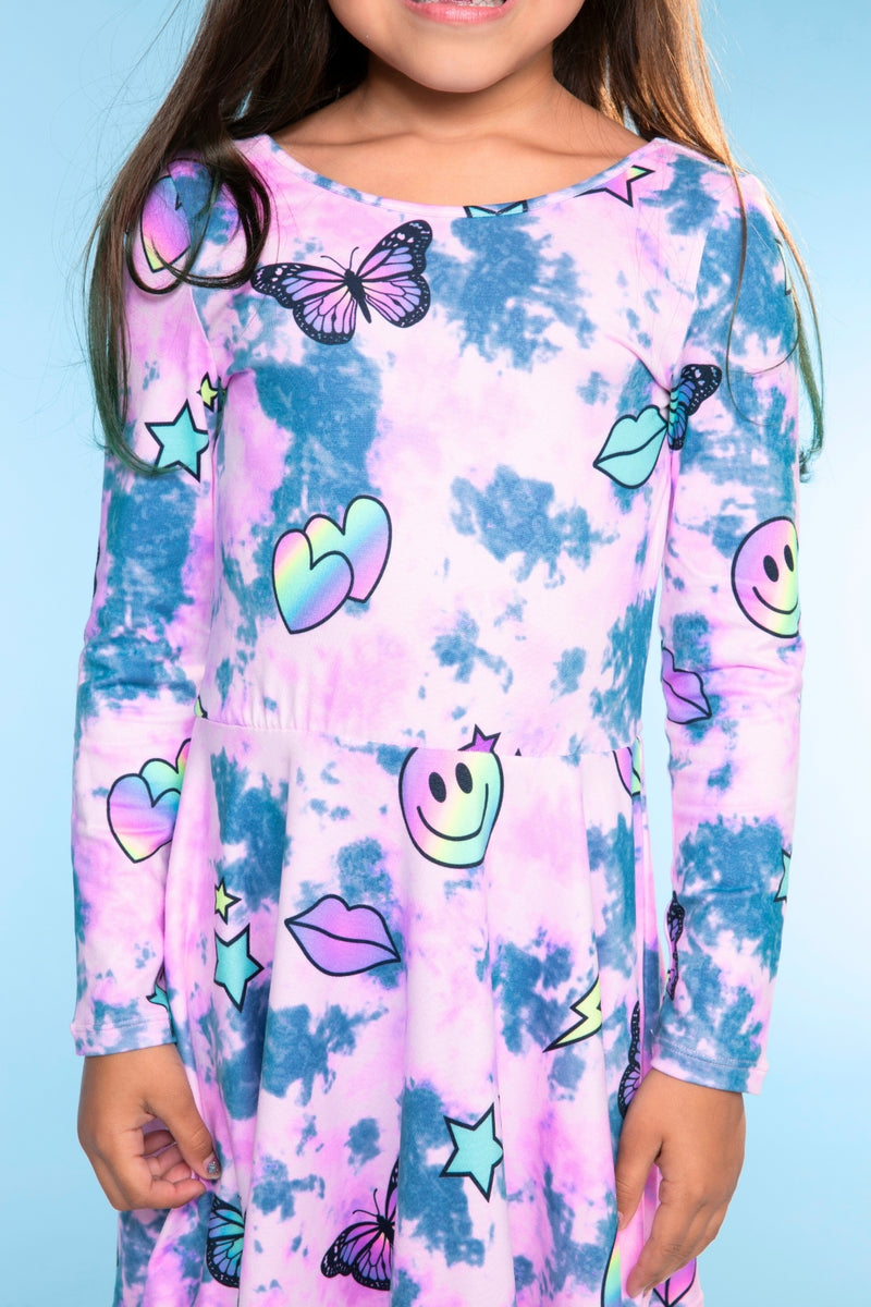 Simply Soft Long Sleeve Be Happy Dress